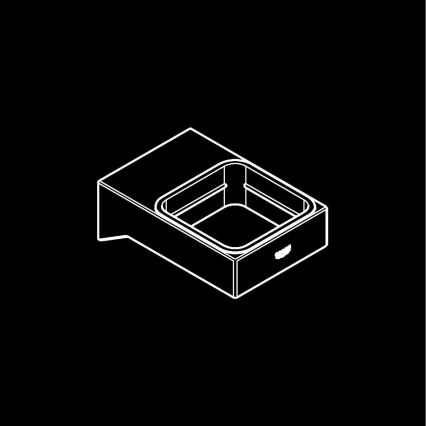 GROHE 40865000 - Βάση SELECTION CUBE, γυαλιστερό χρώμιο