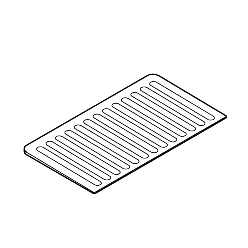 GROHE 40872K00 - Δίσκος αποστράγγισης 450 x 250 mm κεραμικός/μαύρος