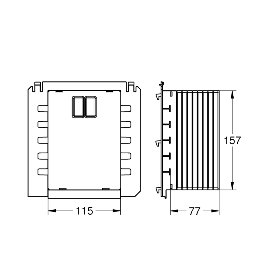 GROHE 40911000 - Θυρίδα επιθεώρησης RAPID SL λευκή