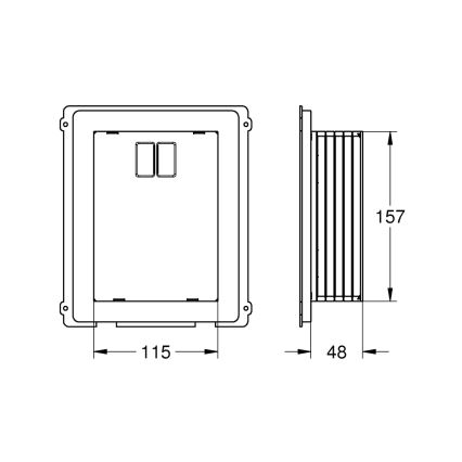 GROHE 40949000 - Φρεάτιο επιθεώρησης RAPID