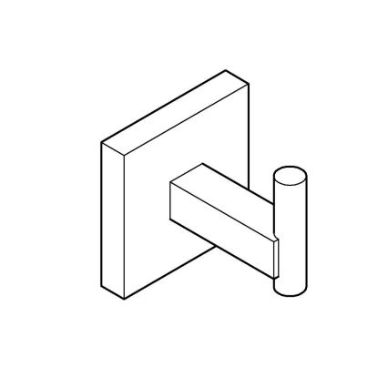 GROHE 40961000 - Γάντζος για μπουρνούζι START CUBE, γυαλιστερό χρώμιο