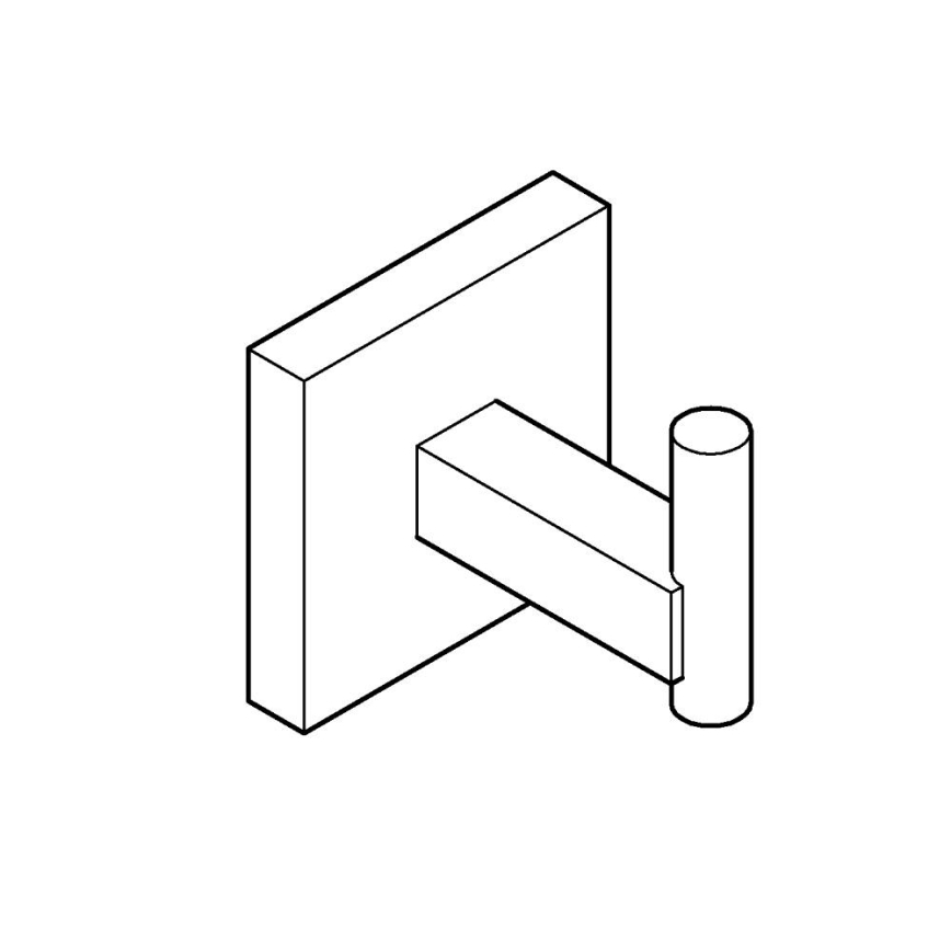 GROHE 40961000 - Γάντζος για μπουρνούζι START CUBE, γυαλιστερό χρώμιο