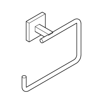 GROHE 40975DC0 - Βάση πετσέτας START CUBE, ανοξείδωτος χάλυβας