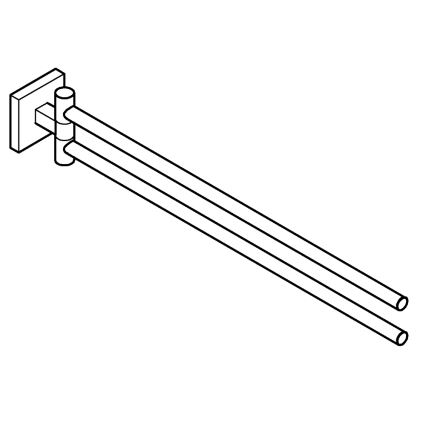 GROHE 40976DC0 - Βάση πετσετών START CUBE 438 mm από ανοξείδωτο ατσάλι