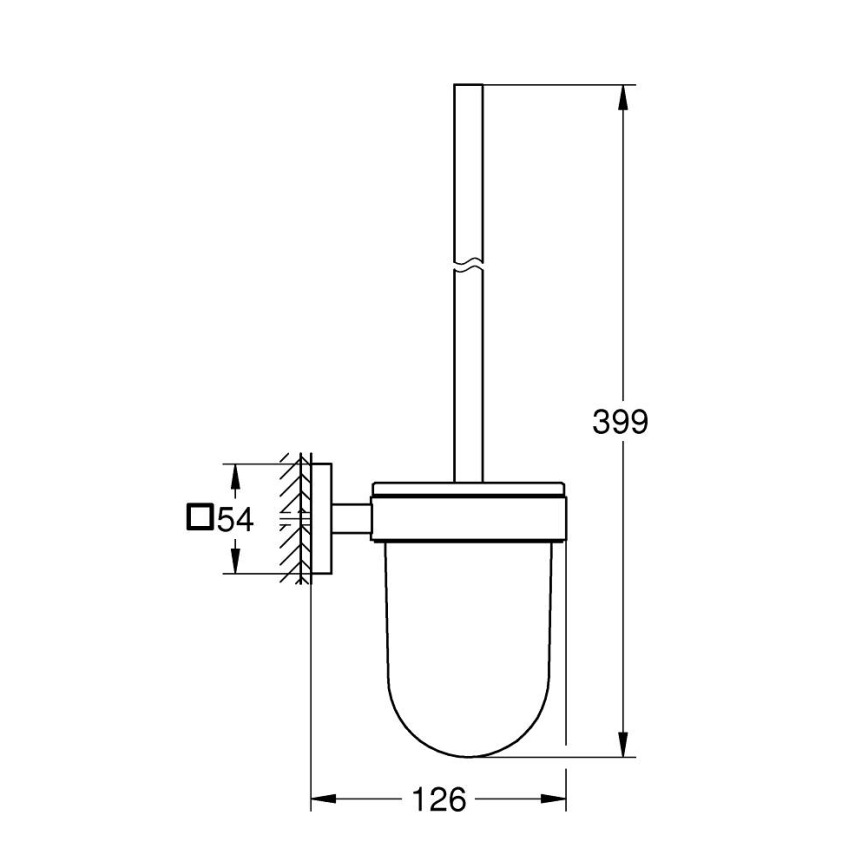 GROHE 409772430 - Σετ καθαρισμού τουαλέτας START CUBE μαύρο