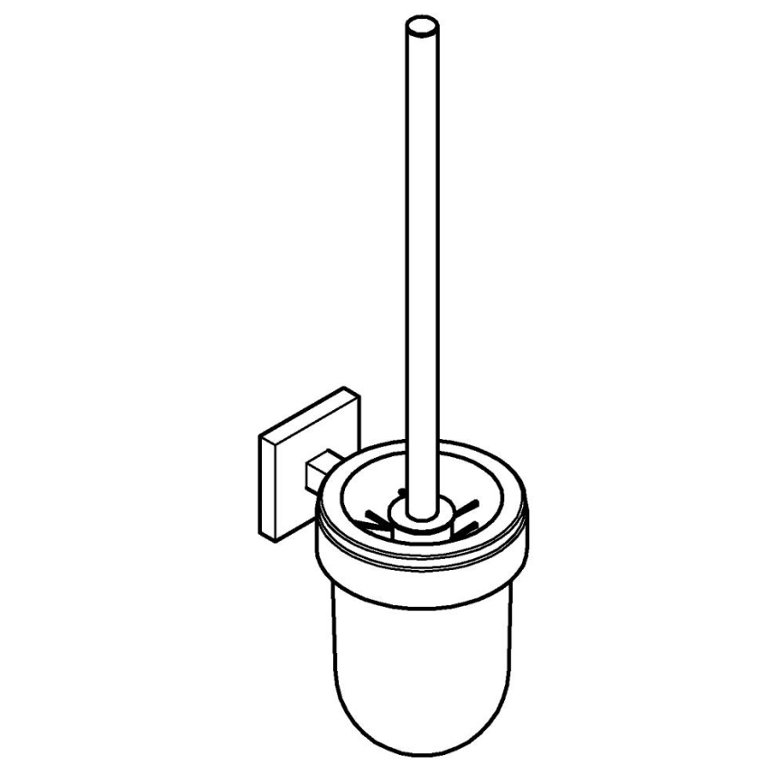 GROHE 40977DC0 - Σετ καθαρισμού τουαλέτας START CUBE από ανοξείδωτο ατσάλι