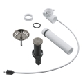 GROHE 40986AL0 - Σετ αποχέτευσης για νεροχύτες κουζίνας Ø 35 mm, γραφίτης