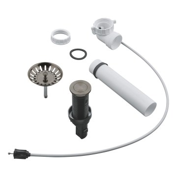 GROHE 40986AL0 - Σετ αποχέτευσης για νεροχύτες κουζίνας Ø 35 mm, γραφίτης