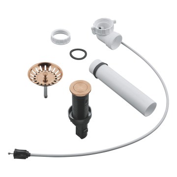 GROHE 40986DL0 - Σετ αποχέτευσης για νεροχύτες κουζίνας, Ø 35 mm, χάλκινο