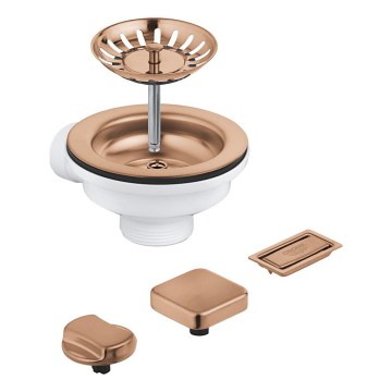 GROHE 40996DL0 - Σετ αποστράγγισης για νεροχύτες κουζίνας, χάλκινο