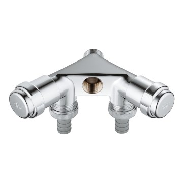 GROHE 41020000 - Διπλή βαλβίδα EGGEMANN 12” σε γυαλιστερό χρώμιο