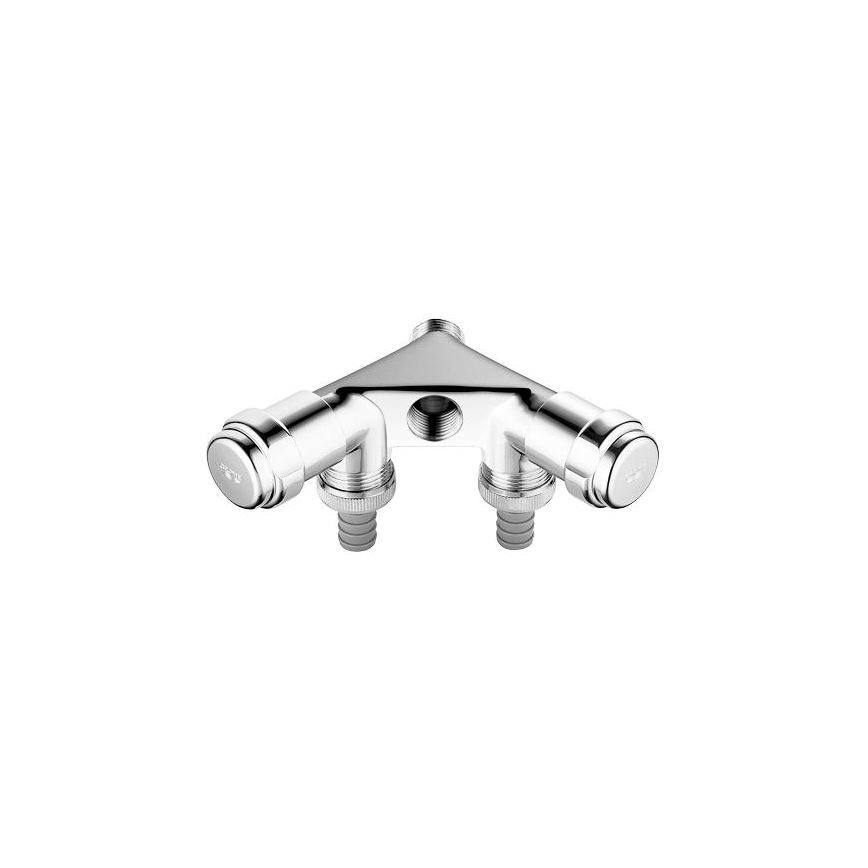 GROHE 41020000 - Διπλή βαλβίδα EGGEMANN 12” σε γυαλιστερό χρώμιο