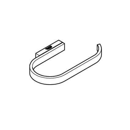 GROHE 41068DC0 - Βάση για χαρτί υγείας SELECTION 15,3 × 1,5 × 8,5 cm ανοξείδωτο ατσάλι