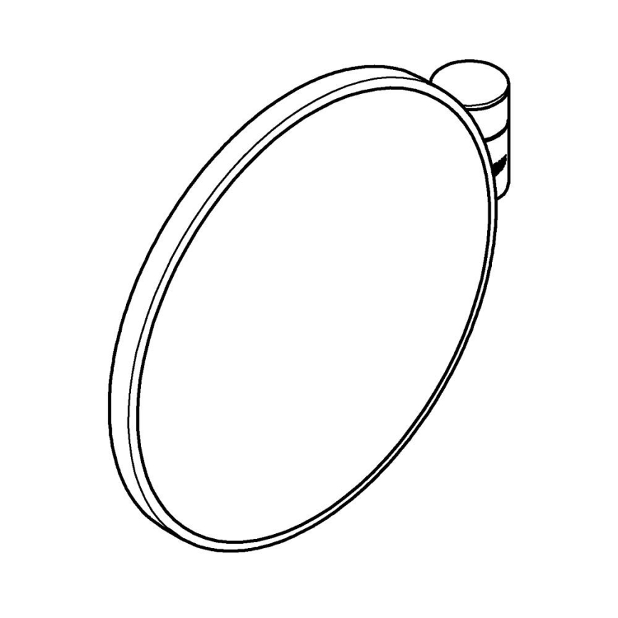 GROHE 41077000 - Καθρέφτης για μακιγιάζ SELECTION 20 × 20 cm γυαλιστερό χρώμιο