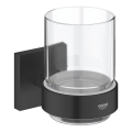 GROHE 410972430 - Ποτήρι με ποτηροθήκη START CUBE μαύρο
