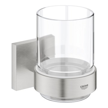 GROHE 41097DC0 - Ποτήρι με στήριγμα START CUBE από ανοξείδωτο ατσάλι