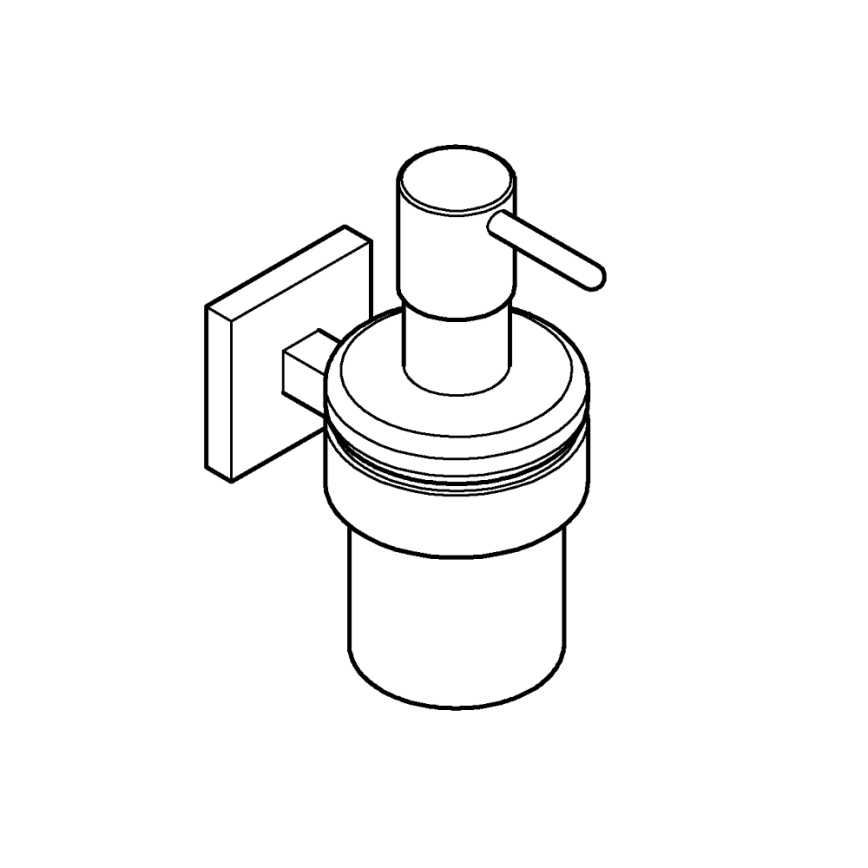 GROHE 41098DC0 - Δοσομετρητής υγρού σαπουνιού START CUBE 160 ml από ανοξείδωτο ατσάλι