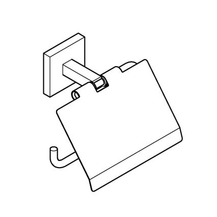 GROHE 411022430 - Βάση για χαρτί υγείας START CUBE σε μαύρο