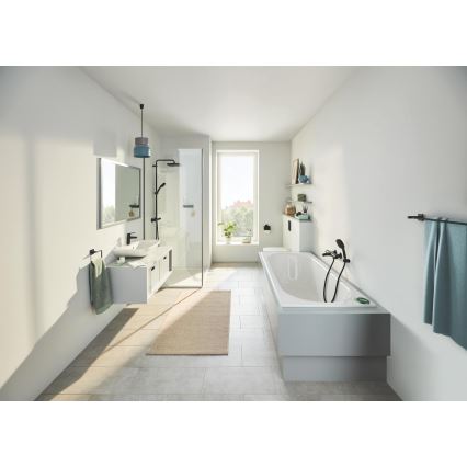 GROHE 411042430 - Διπλή κρεμάστρα πετσετών START CUBE 654 mm μαύρη