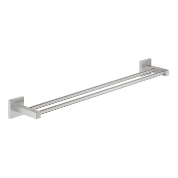 GROHE 41104DC0 - Διπλή πετσετοθήκη QUICKFIX START CUBE 654 mm από ανοξείδωτο ατσάλι