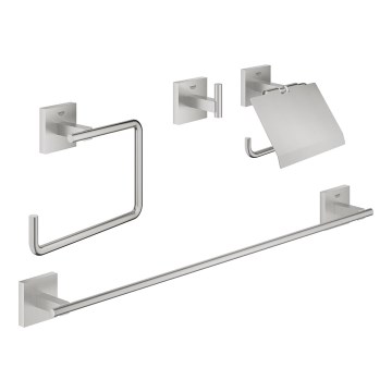 GROHE 41115DC0 - Σετ αξεσουάρ START CUBE 558 mm γυαλιστερό χρώμιο