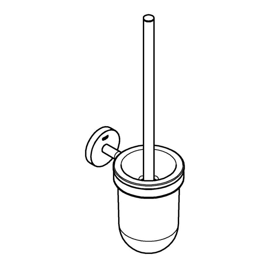 GROHE 41169000 - Σετ καθαρισμού τουαλέτας START, ματ/γυαλιστερό χρώμιο