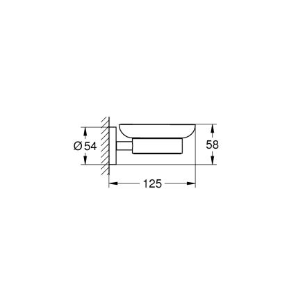 GROHE 41193000 - Σαπουνοθήκη ESSENTIALS σε γυαλιστερό χρώμιο