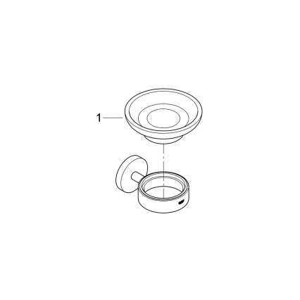 GROHE 41193DC0 - Πιατάκι σαπουνιού με βάση START από ανοξείδωτο ατσάλι