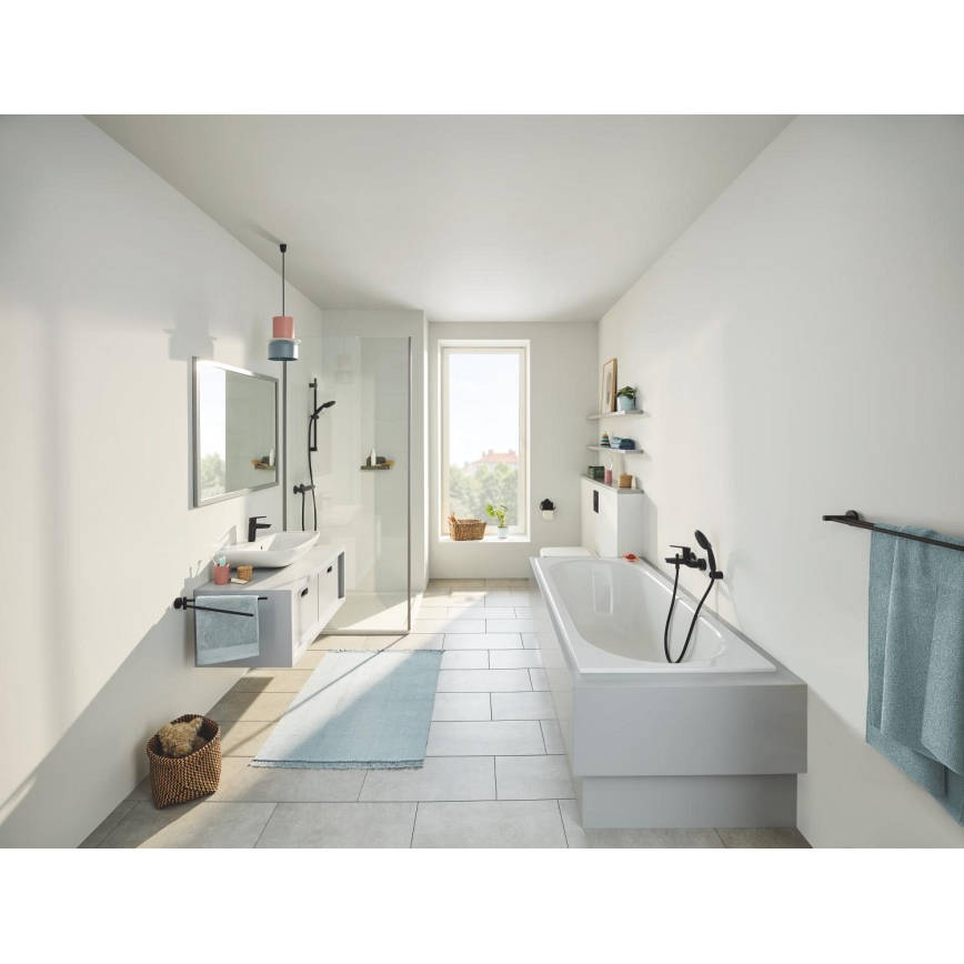 GROHE 412032430 - Πετσετοθήκη διπλού βραχίονα START 654 mm μαύρη