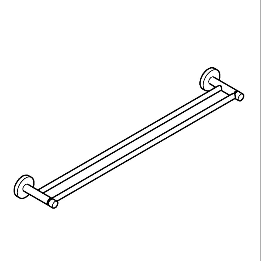 GROHE 41203DC0 - Διπλός βραχίονας για πετσέτες START 654 mm, ανοξείδωτο ατσάλι