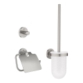 GROHE 41204DC0 - Σετ αξεσουάρ τουαλέτας 3 σε 1 START, ανοξείδωτο