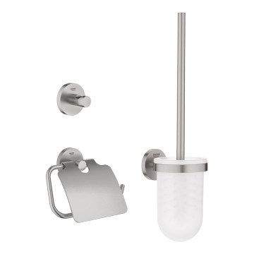 GROHE 41204DC0 - Σετ αξεσουάρ τουαλέτας 3 σε 1 START, ανοξείδωτο