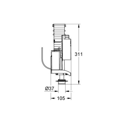 GROHE 42320000 - Βαλβίδα αποστράγγισης AV1, γυαλιστερό χρώμιο