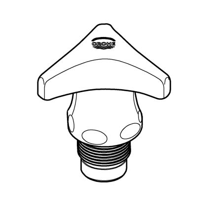 GROHE 45969000 - Καπάκι DN 15 γυαλιστερό χρώμιο