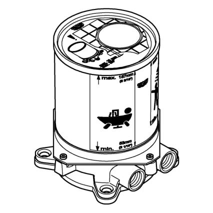 GROHE 45984001 - Σετ εντοιχισμού DN 15, ορείχαλκος