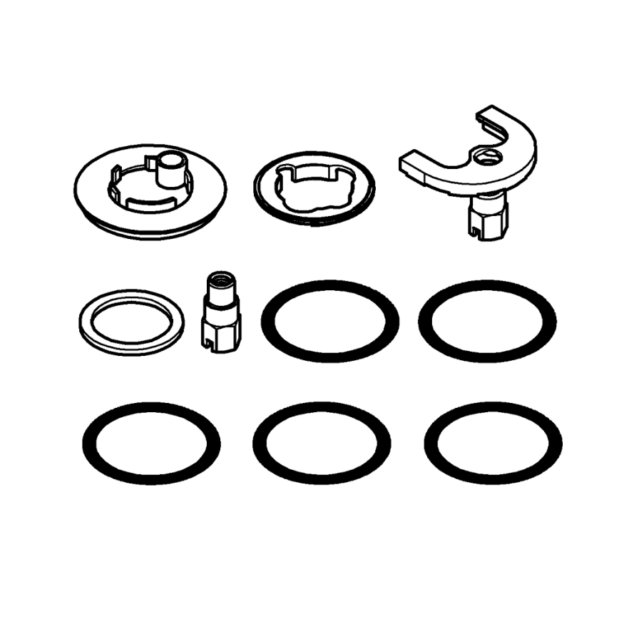 GROHE 46249000 - Παξιμάδι ασφάλισης σε λαμπερό χρώμιο