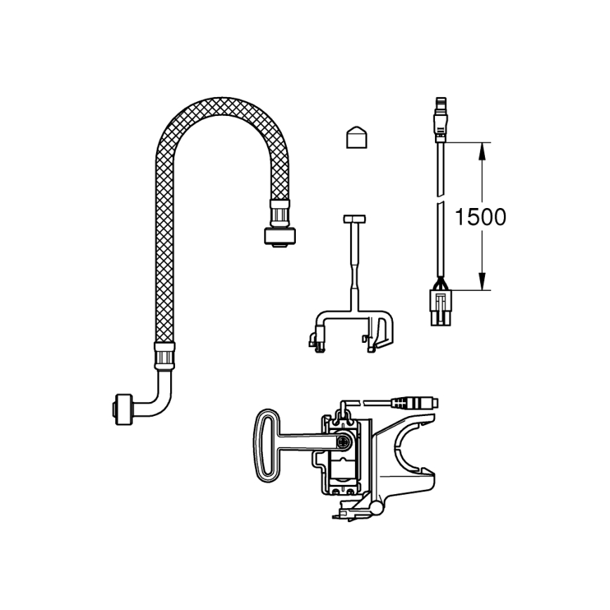 GROHE 46944001 - Σετ εγκατάστασης SENSIA ARENA λευκό