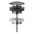 GROHE 65807A00 - Σετ αποχέτευσης με πώμα για νιπτήρες με υπερχείλιση, σε απόχρωση γραφίτη