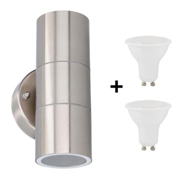 Grundig 07531 - Φως τοίχου εξωτερικού χώρου LED 2xGU10/4W/230V IP44