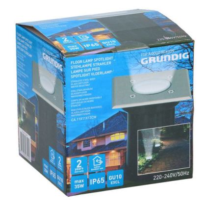 Grundig 07540 - Φωτιστικό δρόμου εξωτερικού χώρου 1xGU10/35W/230V IP65 γωνιακός