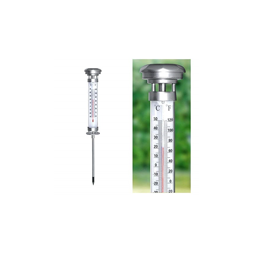 Grundig 89640 - LED ηλιακό φως με θερμόμετρο 1xLED/1,2V 600 mAh IP44