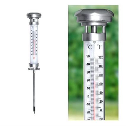 Grundig 89640 - Ηλιακή LED λάμπα με θερμόμετρο LED/1,2V 600 mAh IP44