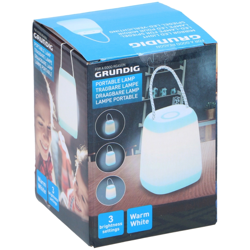 Grundig - LED Dimmable φορητή λάμπα LED/3xAA