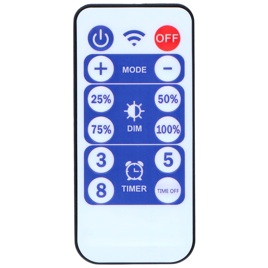 Grundig - LED Dimming ηλιακό λαμπάκια 50xLED/8 λειτουργίες 9,35m IP44 θερμό λευκό + τηλεχειριστήριο