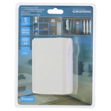 Grundig - LED Φωτιστικό νυκτός με αισθητήρα LED/3xAAA