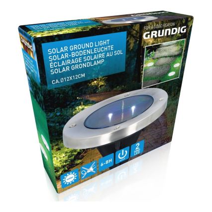 Grundig - LED Ηλιακό Φωτιστικό 2xLED/1,2V 600 mAh