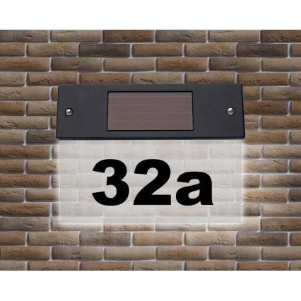 Grundig - LED Ηλιακό αριθμητικό πινακίδα LED/1,2V 600 mAh IP44