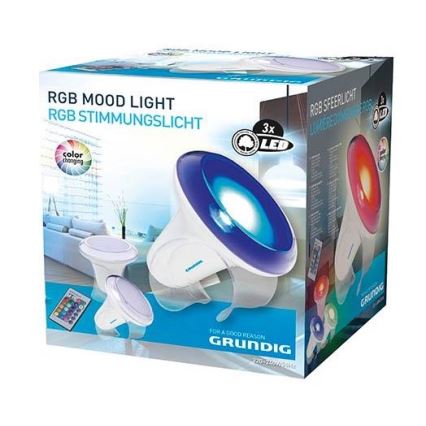 Grundig - LED RGB Dimmable επιτραπέζια λάμπα LED/1W/230V + τηλεχειριστήριο