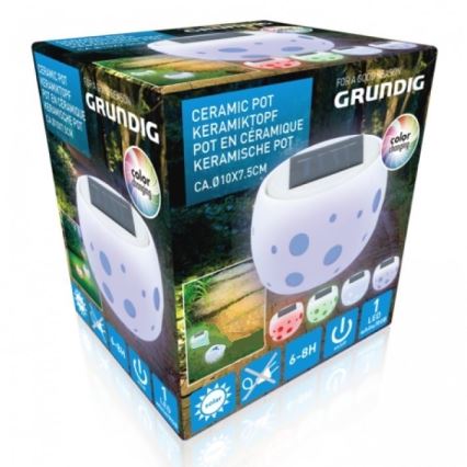 Grundig - LED RGB Ηλιακό φωτιστικό LED/0,06W/1,2V 600 mAh