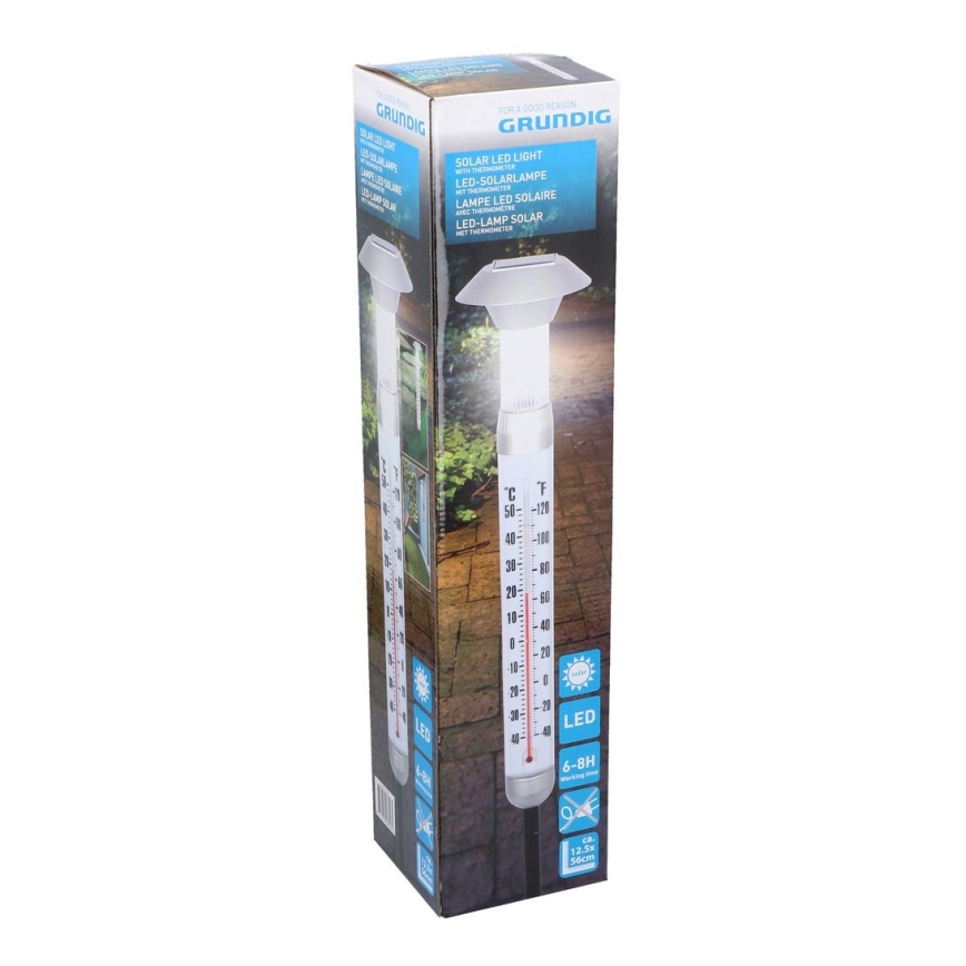 Grundig - LED Ηλιακό θερμόμετρο 1xAAA 600 mAh IP44